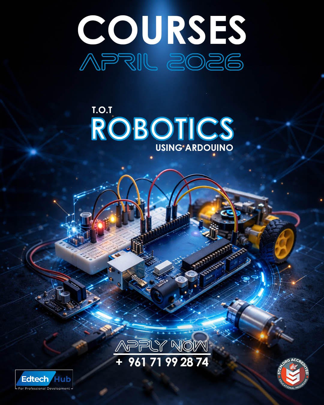 TOT Robotics using Arduino course artwork