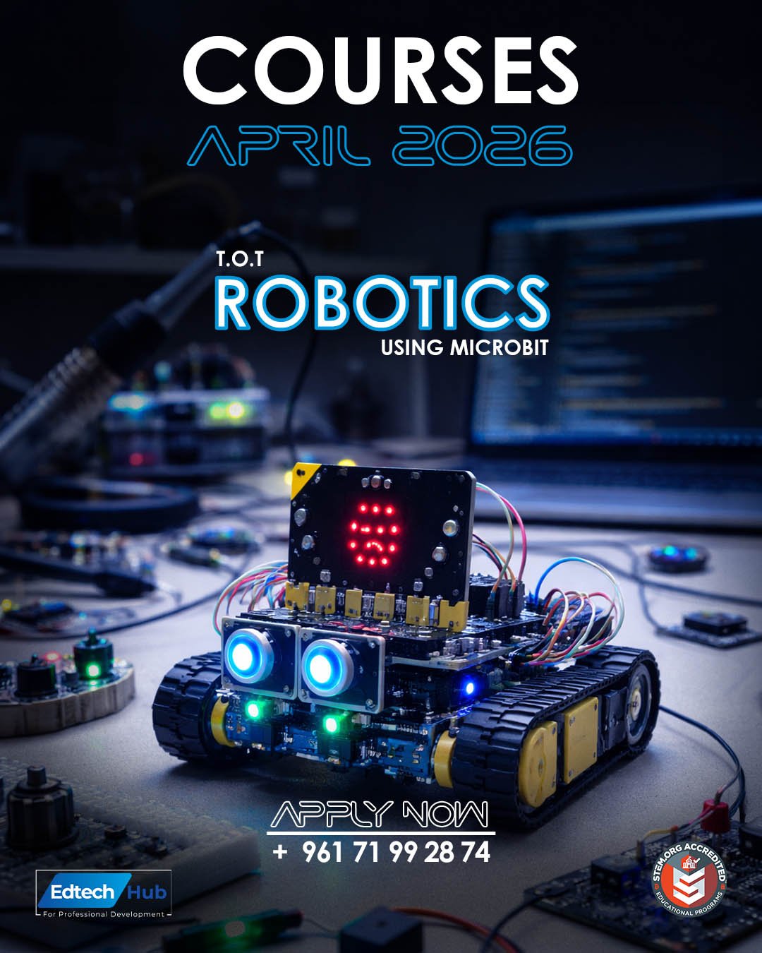 TOT Robotics using Microbit course artwork