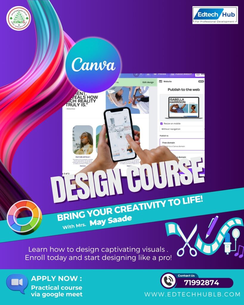 canva course with edtechhub