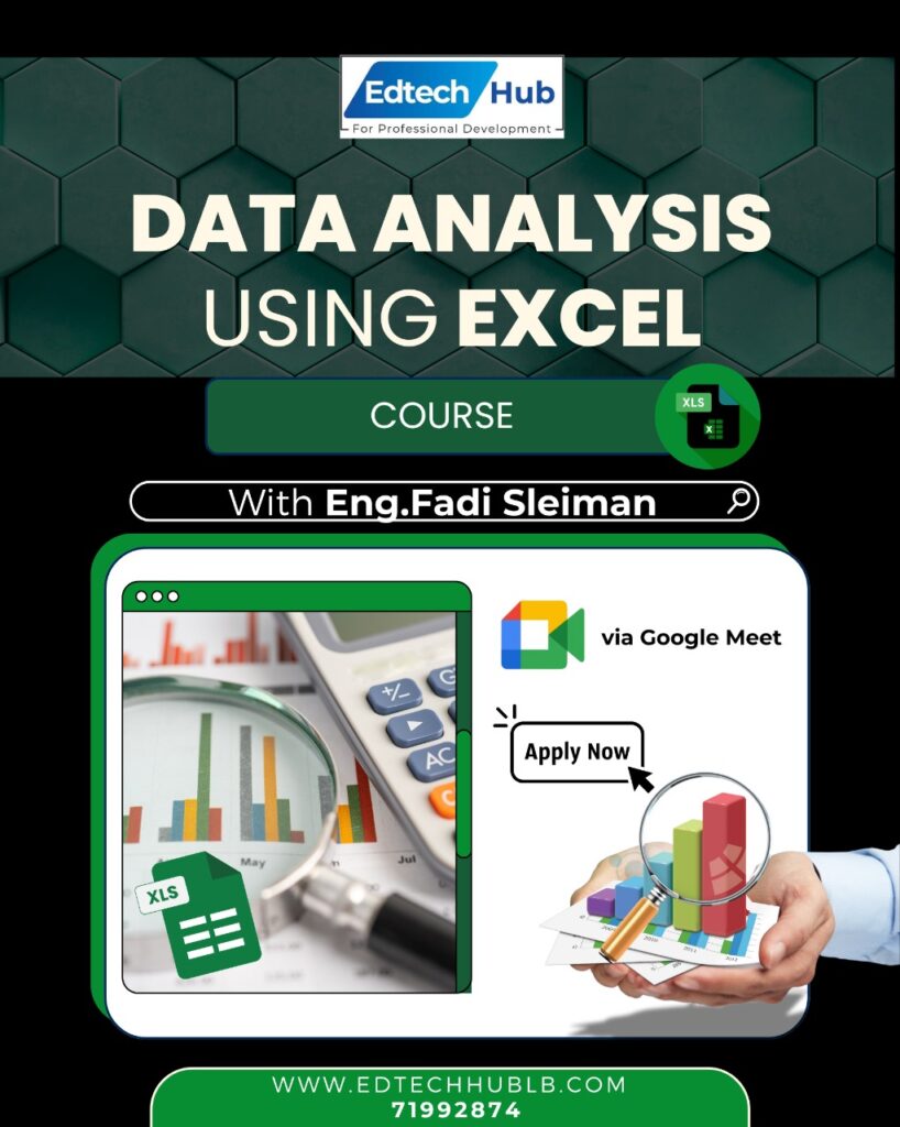 Data Analysis using Excel with edtechhublb