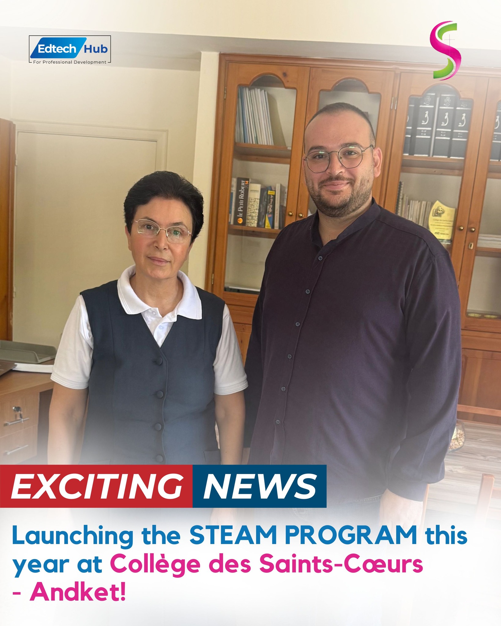 Collège des Saints-Cœurs – Andket has officially joined the STEAM 2026 Program for this year